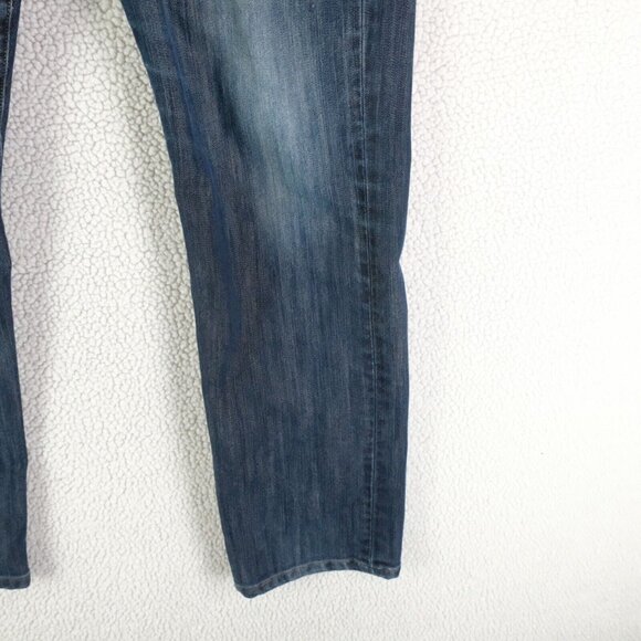 34 Heritage Jeans Mens 32X28 Blue Stone Wash Courage Mid Rise Straight Stretch - Picture 3 of 12